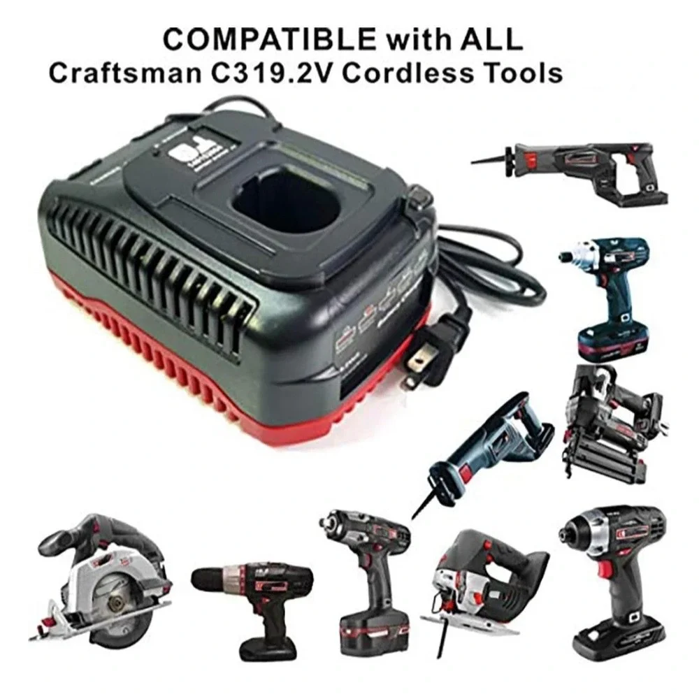 Sears Compatible with Craftsman 19.2V C3 Charger for DieHard XCP...